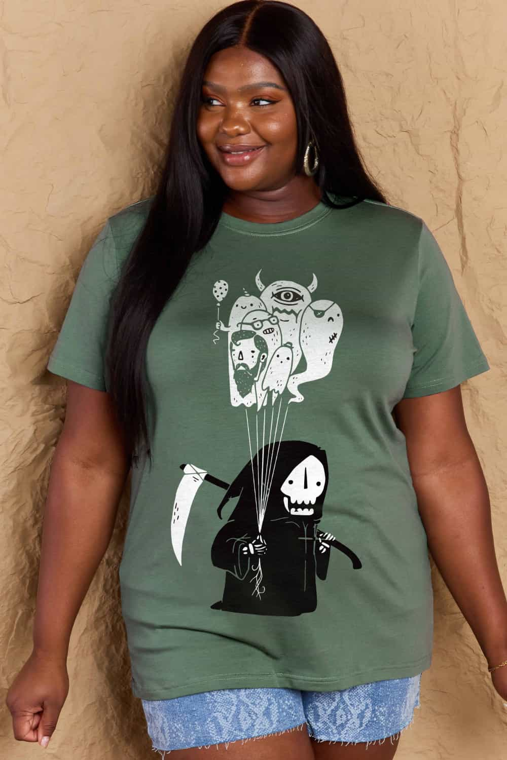 Simply Love Full Size Death Graphic T-Shirt