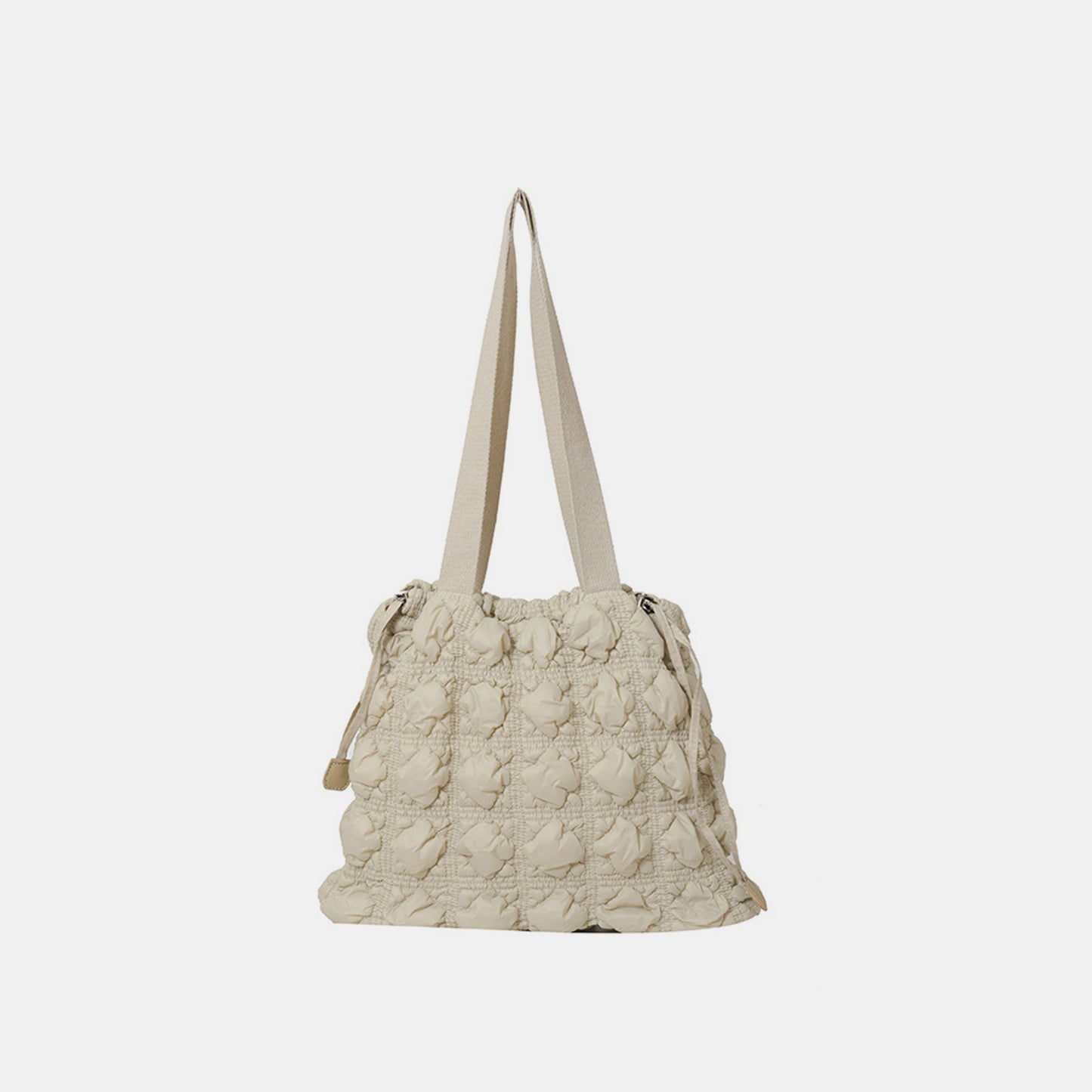 Drawstring Quilted Shoulder Bag