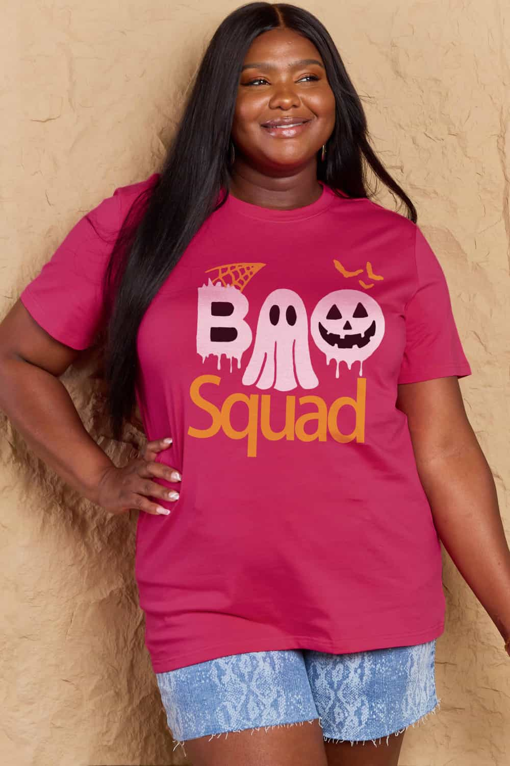 Simply Love Full Size BOO SQUAD Graphic Cotton T-Shirt