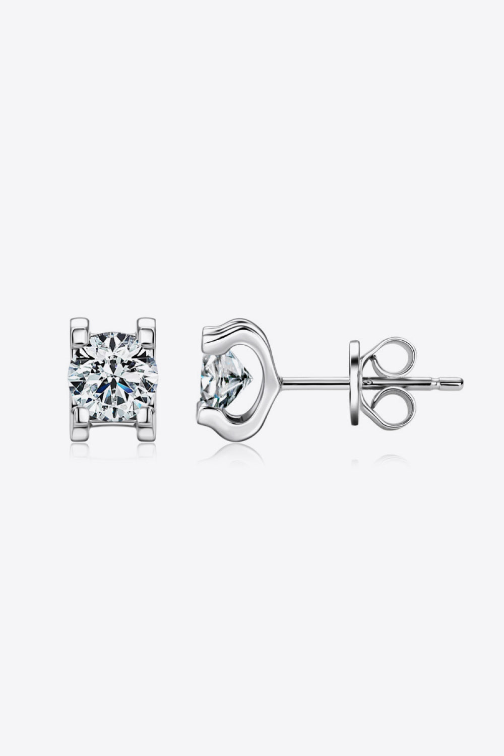 Moissanite 925 Sterling Silver Stud Earrings