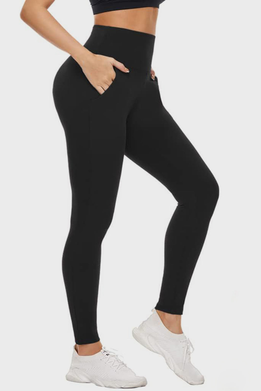 Full Size Pocketed High Waist Active Leggings