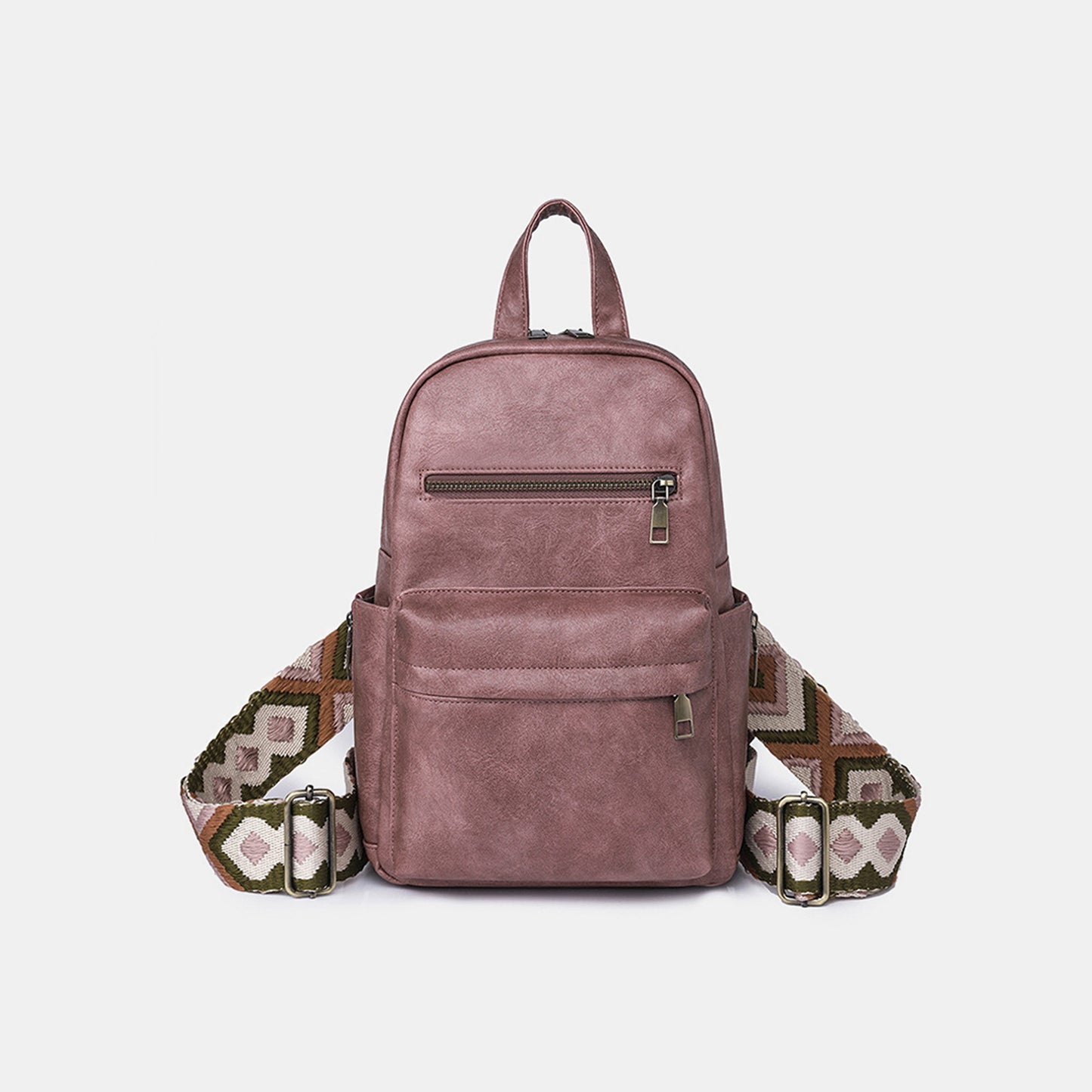 Medium PU Leather Backpack