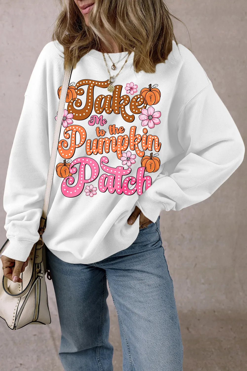 Letter Graphic Long Sleeve Sweatshirt