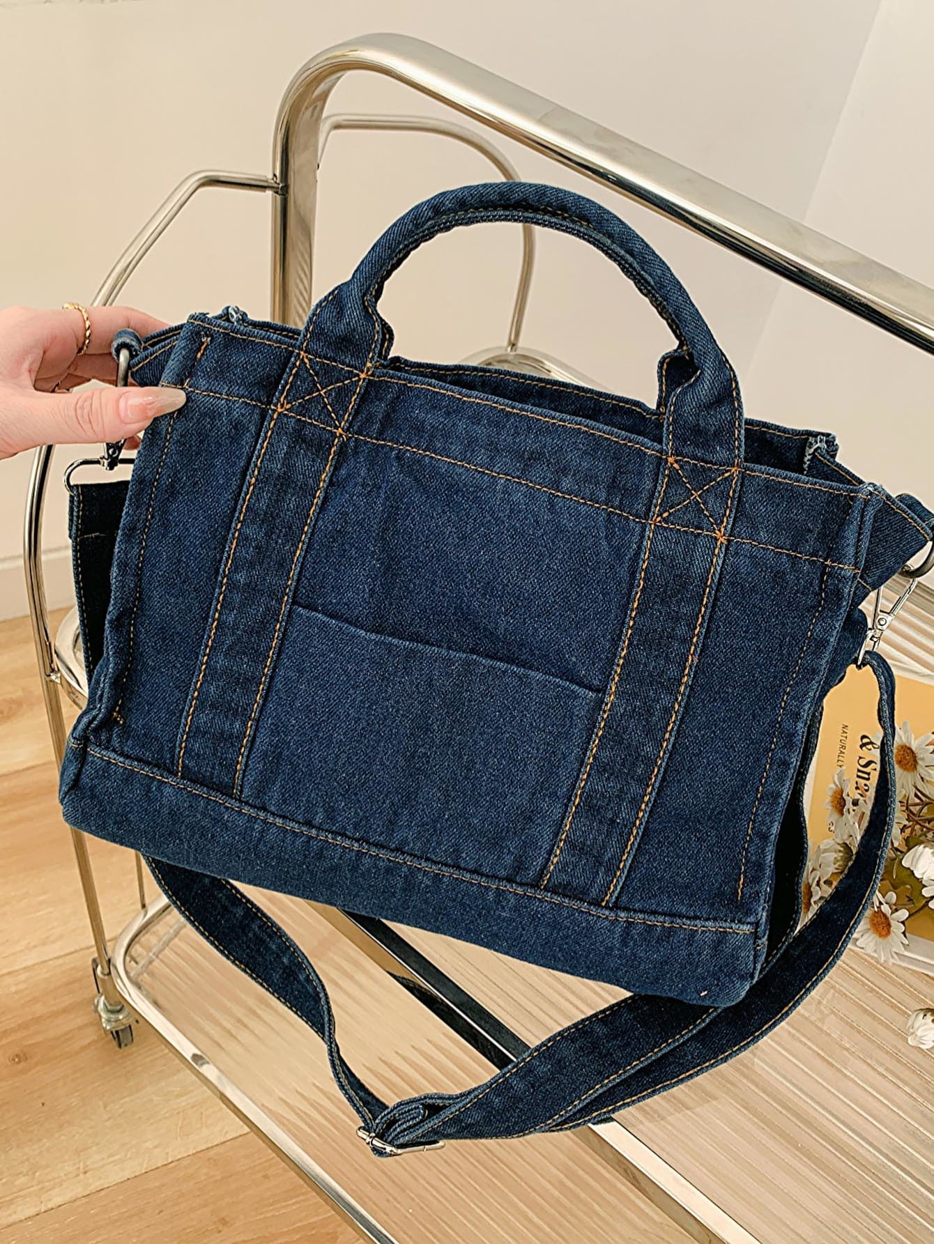 Adored Denim Shoulder Bag