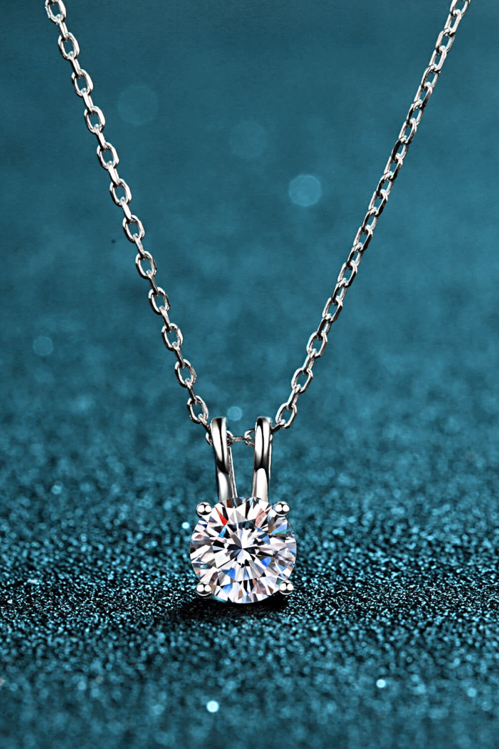 925 Sterling Silver Moissanite Necklace