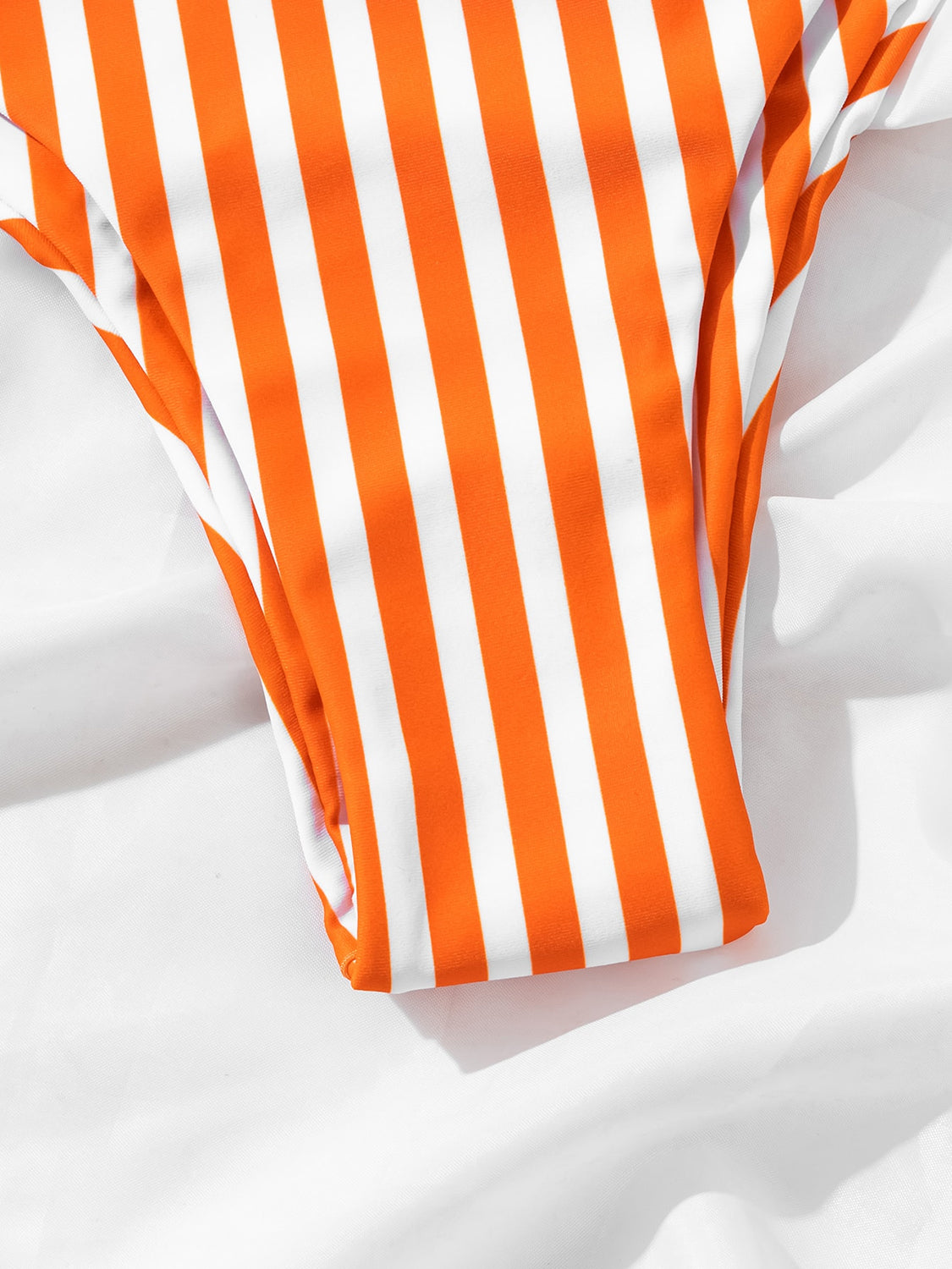 Striped Wide Strap Two-Piece Swim Set