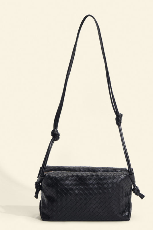 PU Leather Knot Detail Shoulder Bag