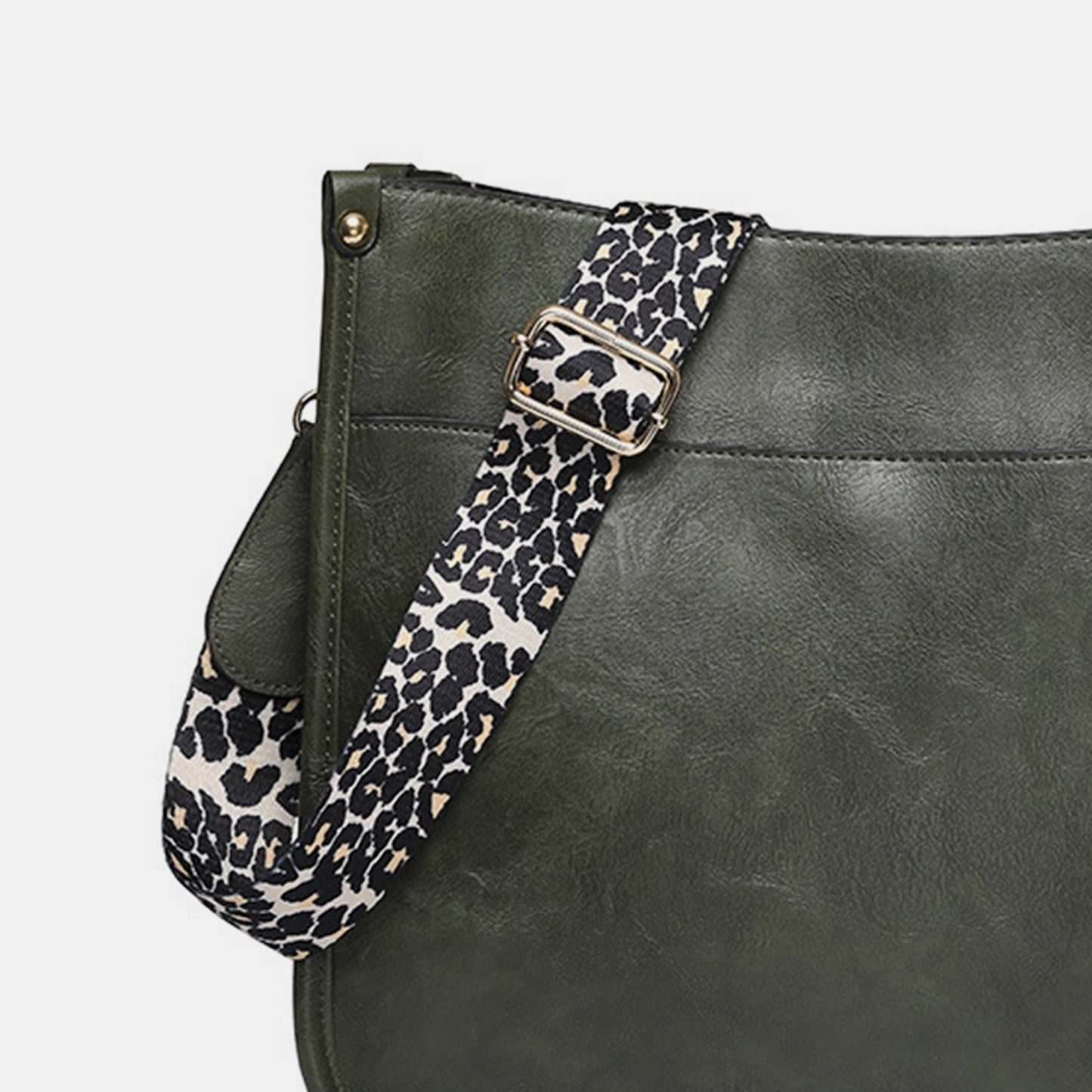 PU Leather Leopard Shoulder Bag