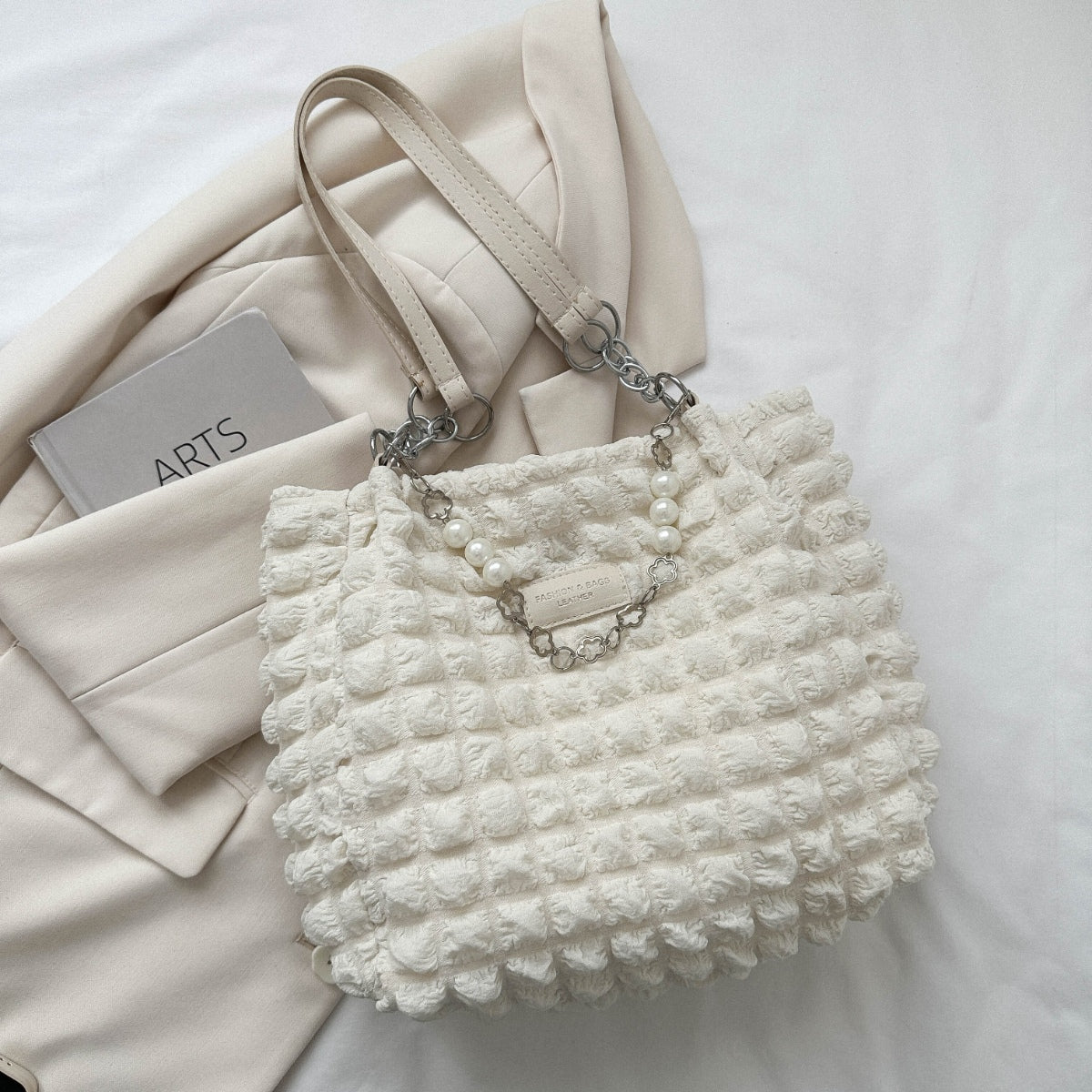 Cloud Puffy Polyester Tote Bag