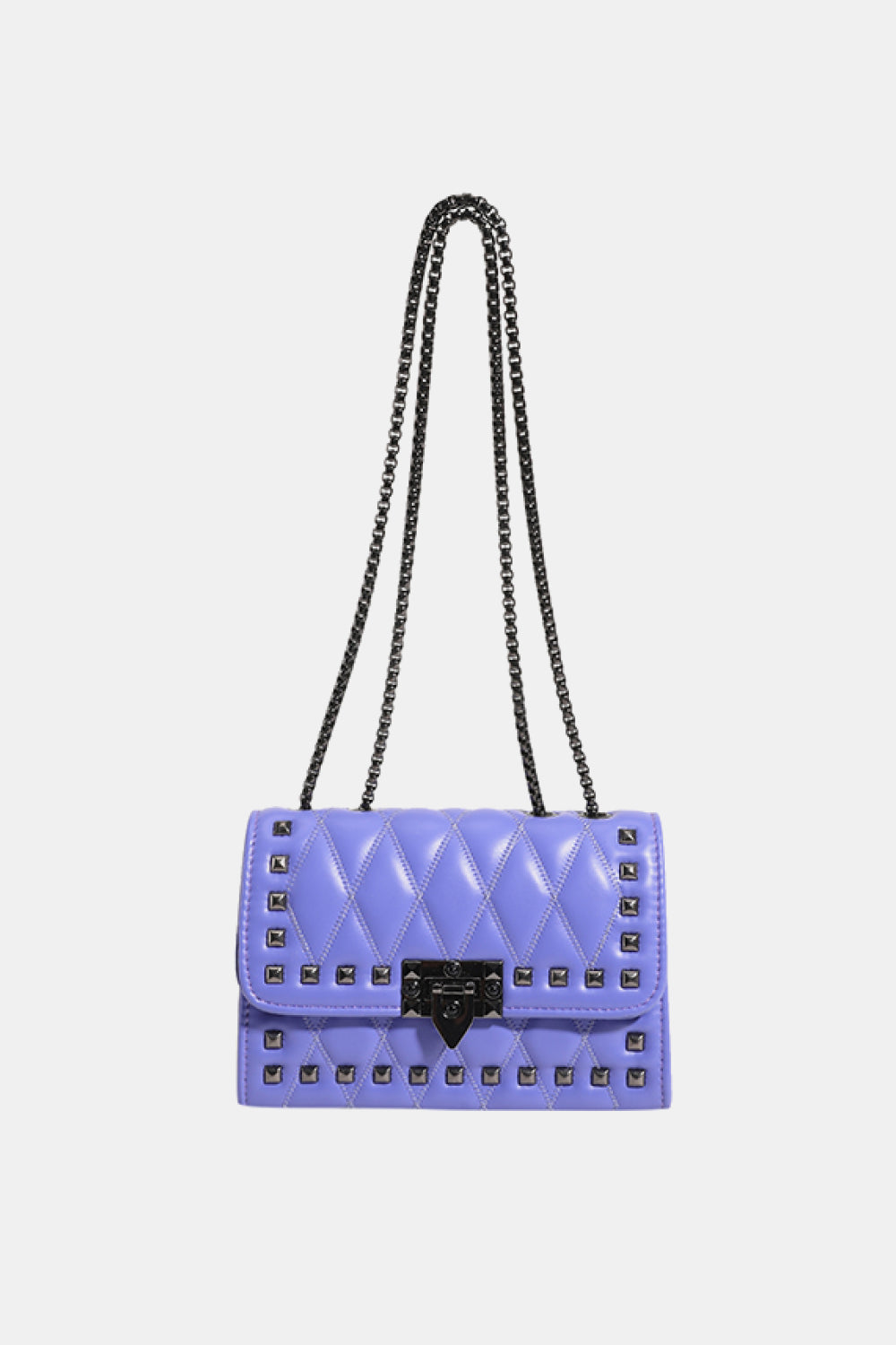 Studded PU Leather Crossbody Bag